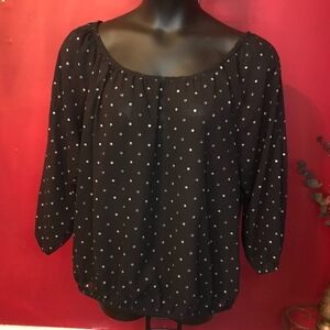 ERICA BROOKE POLKA DOT BLOUSE SIZE 24